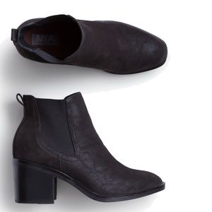 MIA SMYTH Faux Leather Bootie - Black
